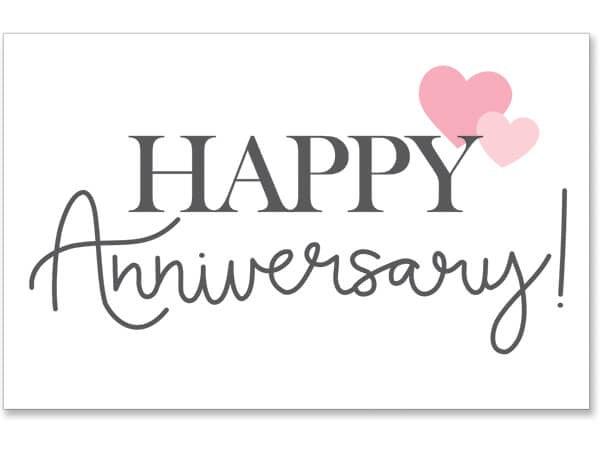Include this sweet Happy Anniversary enclsoure card on your anniversary gift. Made in the USA.