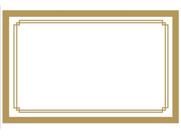 Metallic Gold Duet Gloss Enclosure Card. Made in the USA.