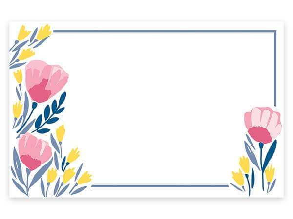 Pink Petals enclosure card with no sentiment. Made in the USA.