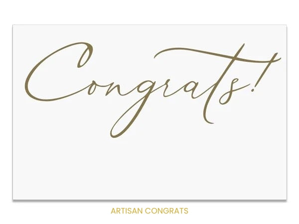 A refined, minimalist design featuring our signature gold-toned script, ideal for graduations, promotions, or any significant achievement.